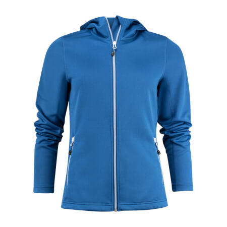 Printer Red PR2262057 Printer Red Ladies Layback F/Z Hoodie Bright Blue