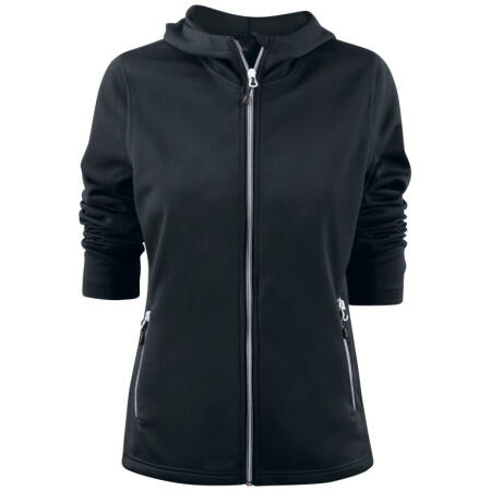 Printer Red PR2262057 Printer Red Ladies Layback F/Z Hoodie Black