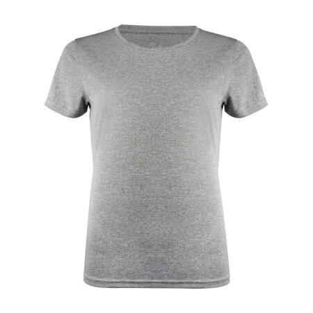 Printer Red PR2264026 Printer Red Ladies Run Active T-Shirt Grey Melange