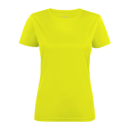 Printer Red PR2264026 Printer Red Ladies Run Active T-Shirt Bright Yellow