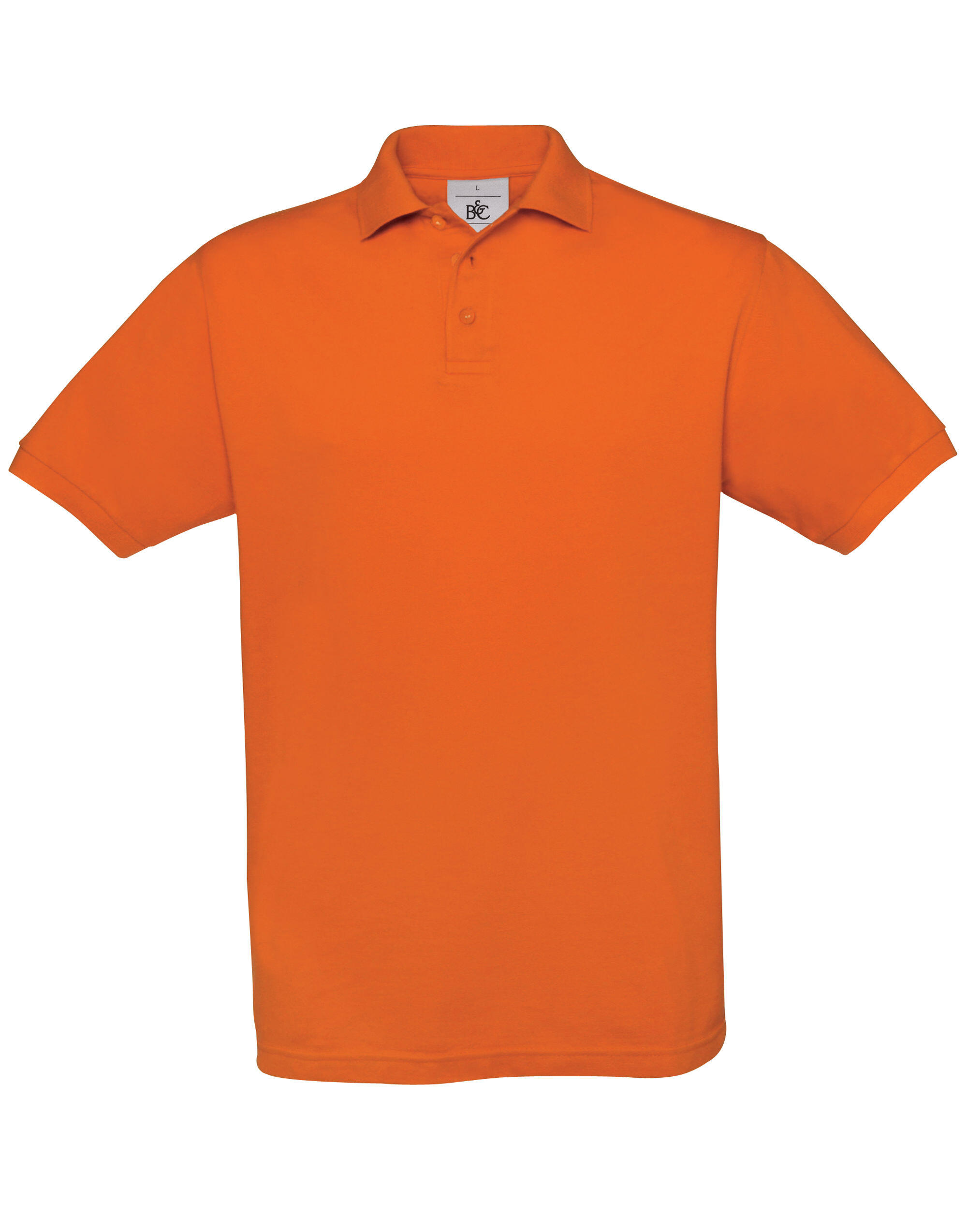 B&C Pumpkin Orange Men's Safran Piqué Polo
