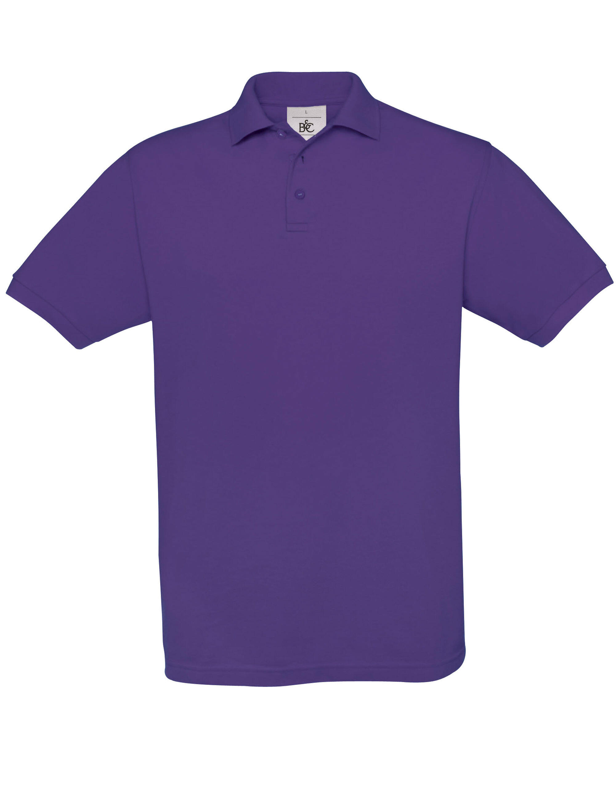 B&C Purple Men's Safran Piqué Polo