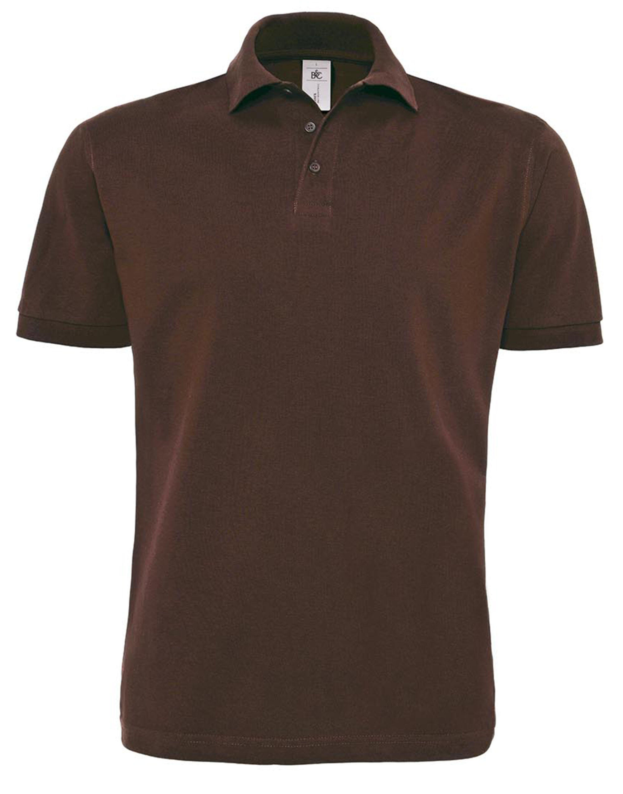B&C Brown Men's Heavymill Piqué Polo