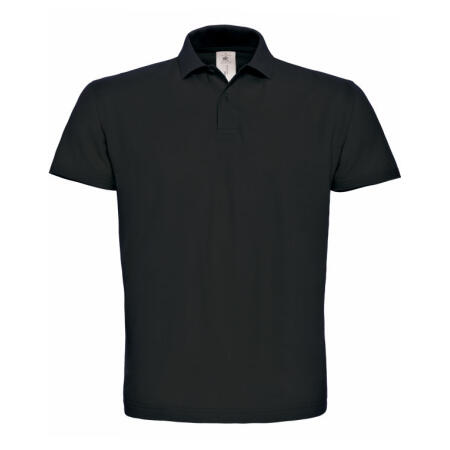 B&C PUI10 B&C ID.001 Short Sleeve Pique Polo Black
