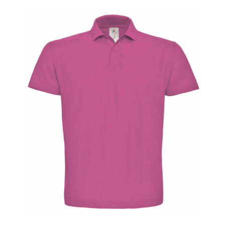 B&C PUI10 B&C ID.001 Short Sleeve Pique Polo Fuchsia