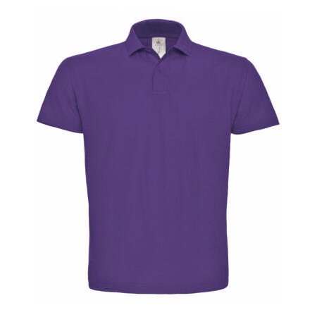 B&C PUI10 B&C ID.001 Short Sleeve Pique Polo Purple
