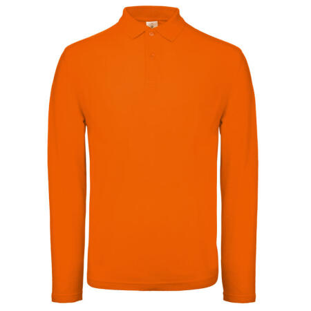 B&C PUI12 B&C ID.001 Men's Long Sleeve Polo Orange