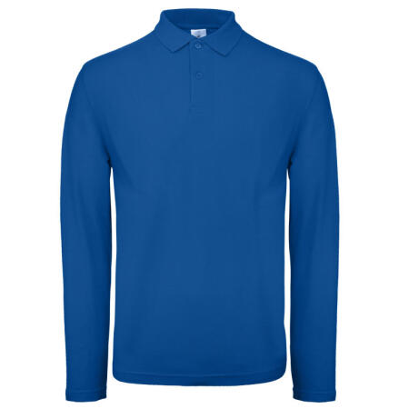 B&C PUI12 B&C ID.001 Men's Long Sleeve Polo Royal Blue