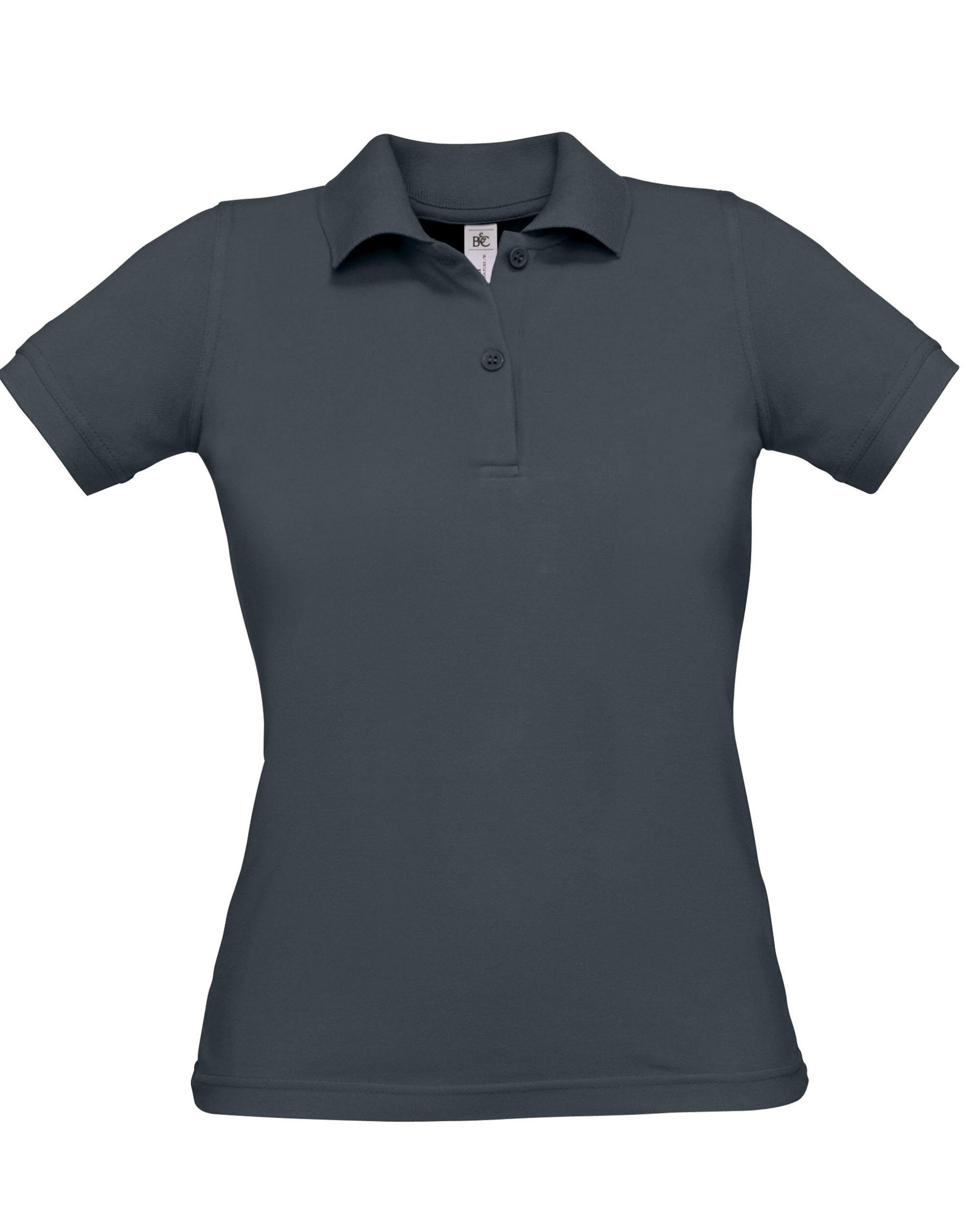 B&C Dark Grey Women's Safran Pure Polo Shirt