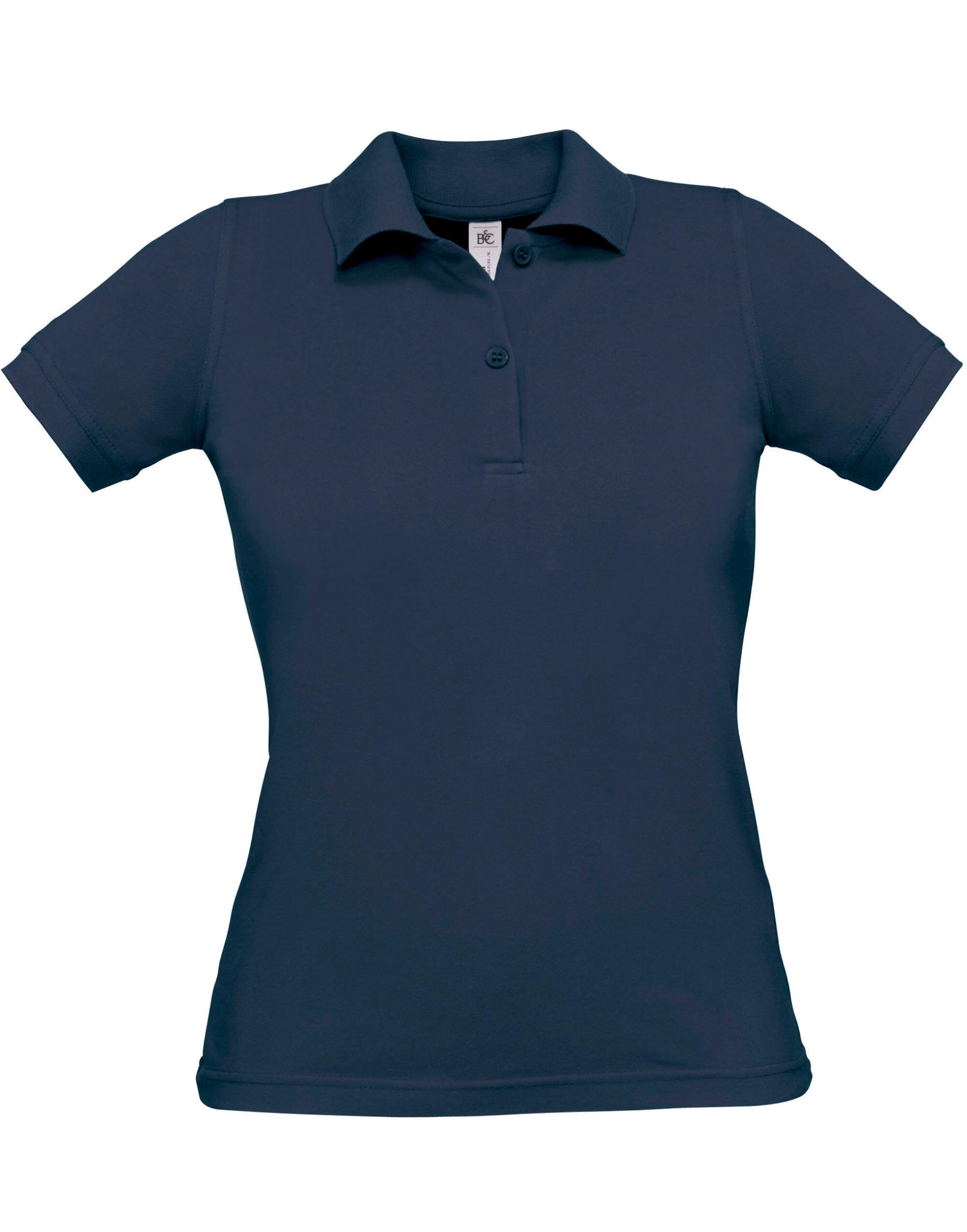 B&C Navy Women's Safran Pure Polo Shirt