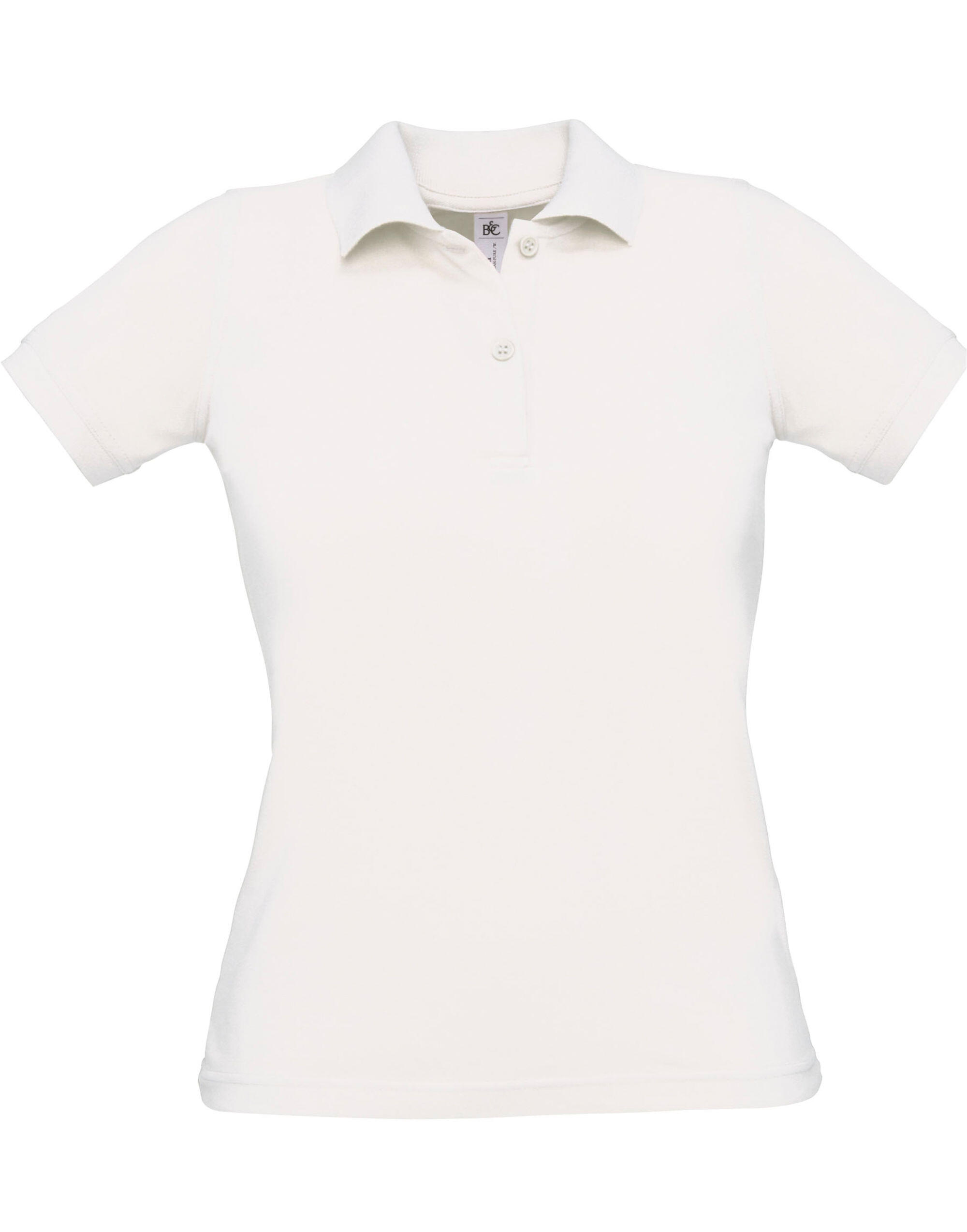B&C White Women's Safran Pure Polo Shirt