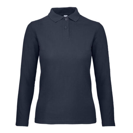 B&C PWI13 B&C ID.001 Women's Long Sleeve Polo Navy