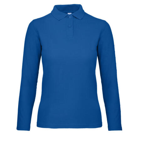 B&C PWI13 B&C ID.001 Women's Long Sleeve Polo Royal Blue