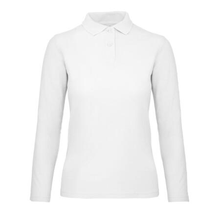 B&C PWI13 B&C ID.001 Women's Long Sleeve Polo White