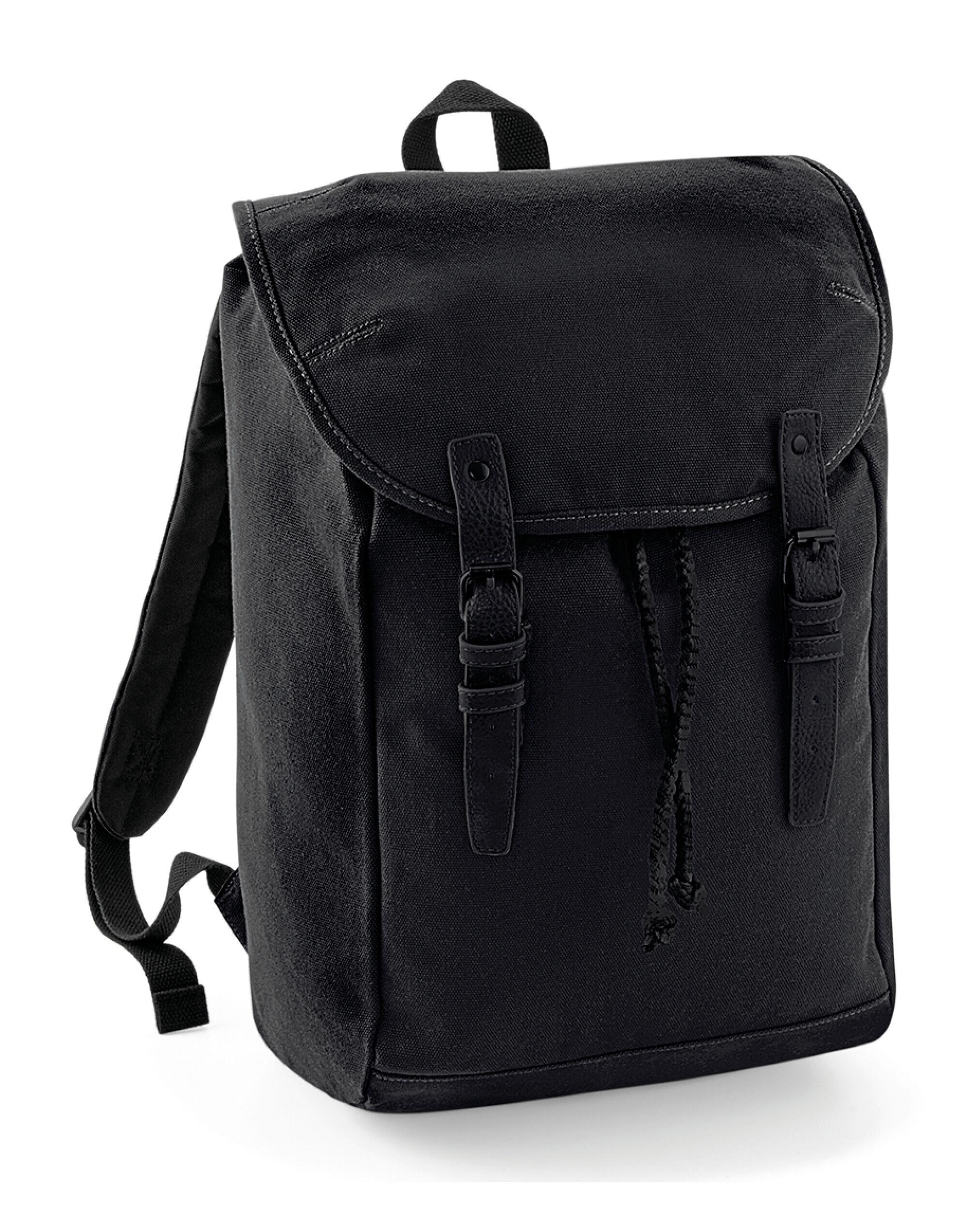 Quadra Black/Black Vintage Rucksack