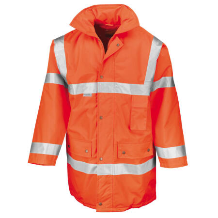 Result Safeguard R018X Result Safeguard Motorway Coat Hi Vis Orange