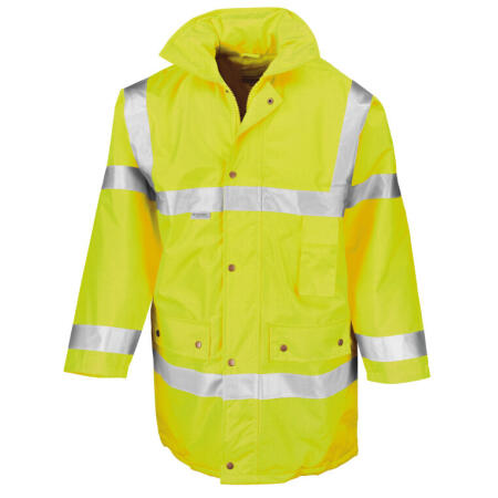 Result Safeguard R018X Result Safeguard Motorway Coat Hi-Vis Yellow