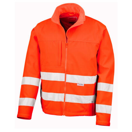 Result Safeguard R117X Result Safeguard Hi-Vis Soft Shell Jacket Hi Vis Orange