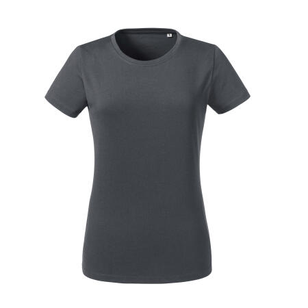 Russell Pure Organic R118F Ladies' Heavy T Convoy Grey