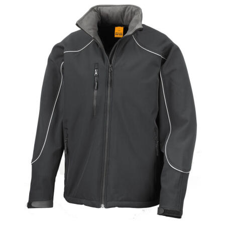Result R118X Result Hooded Softshell Jacket Black