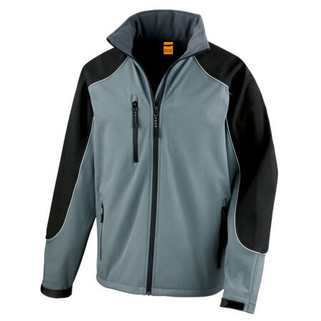 Result R118X Result Hooded Softshell Jacket Grey/Black