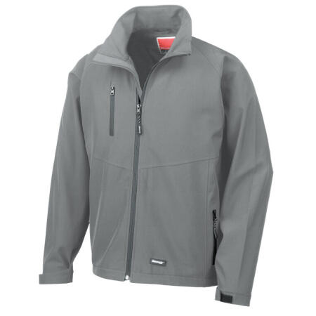 Result R128M Result Men's Base Layer Softshell Jacket Silver Grey