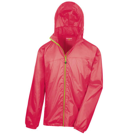 Result Urban Outdoor Wear R189X Result Urban Outdoor Wear HDi Quest Lightweight Stowable Jacket Raspberry/Lime