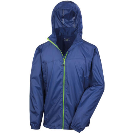 Result Urban Outdoor Wear R189X Result Urban Outdoor Wear HDi Quest Lightweight Stowable Jacket Navy/Lime