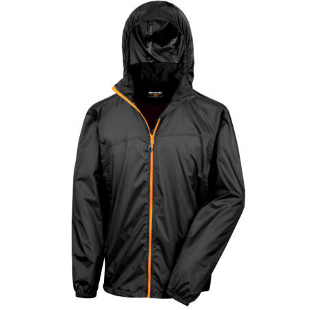 Result Urban Outdoor Wear R189X Result Urban Outdoor Wear HDi Quest Lightweight Stowable Jacket Black/Orange