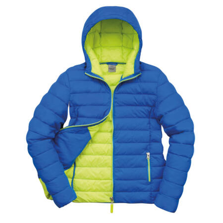 Result Urban Outdoor Wear R194F Result Urban Outdoor Wear Ladies' Snow Bird Padded Jacket Ocean/Lime