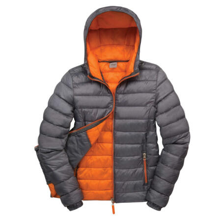 Result Urban Outdoor Wear R194F Result Urban Outdoor Wear Ladies' Snow Bird Padded Jacket Grey/Orange
