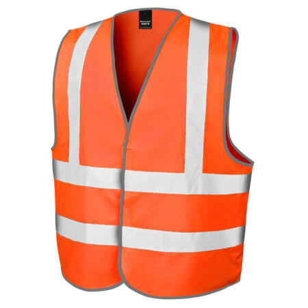Result Safeguard R201X Result Safeguard  Hi-Vis Motorway vest Hi Vis Orange
