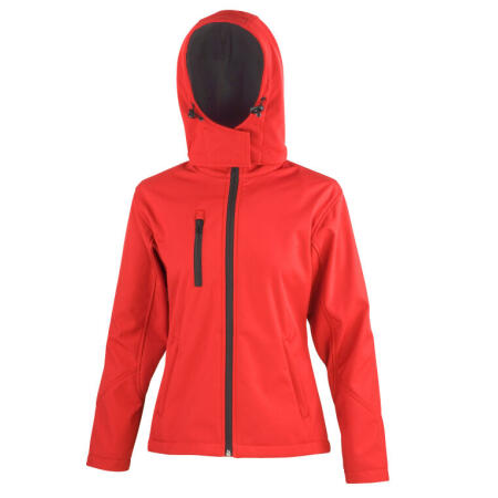 Result Core R230F Result Core Women's TX Performance Hooded Softshell  Red/Black