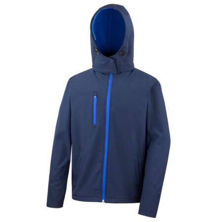Result Core R230M Result Core Men's Recycled Hooded Softshell Navy/Royal