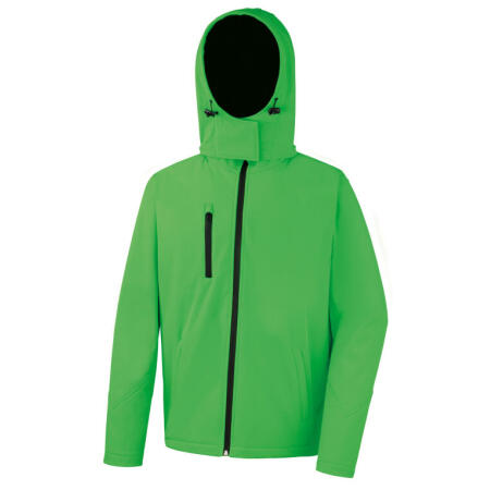 Result Core R230M Result Core Men's Recycled Hooded Softshell Vivid Green/Black