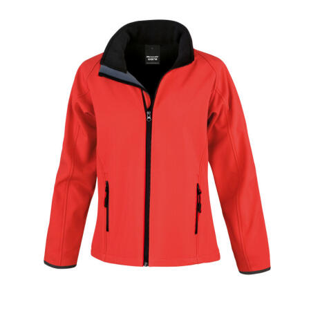 Result Core R231F Result Core Ladies' Printable Softshell Jacket Red/Black