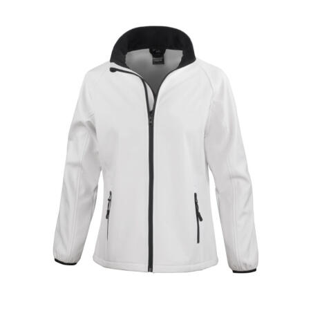 Result Core R231F Result Core Ladies' Printable Softshell Jacket White/Black