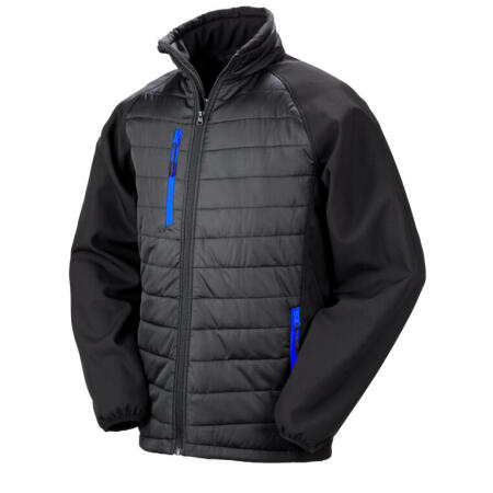 Result Recycled R237X Result Recycled Compass Padded Softshell Jkt Black/Royal