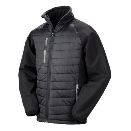 Result Recycled R237X Result Recycled Compass Padded Softshell Jkt Black/ Grey