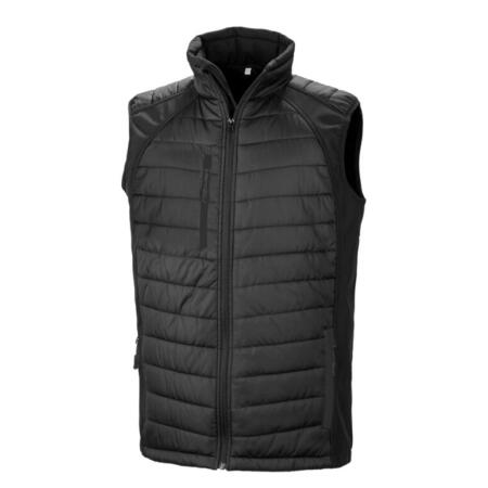 Result Recycled R238X Result Recycled Compass Padded Softshell Gilet Black/Black