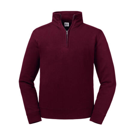 Russell R270M Russell Authentic 1/4 Zip Sweat Burgundy