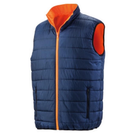 Result Safeguard R332X Result Safeguard Reversible Safety Gilet Fluorescent Orange/Navy