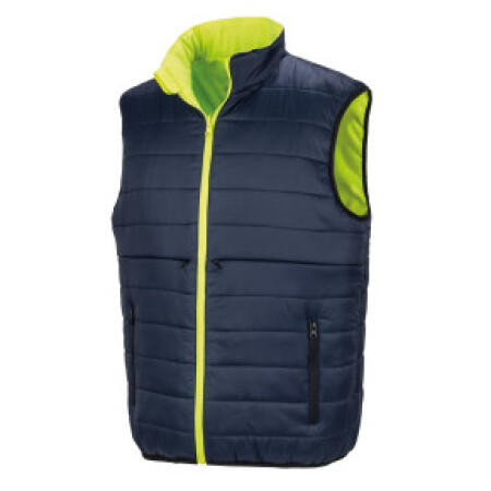 Result Safeguard R332X Result Safeguard Reversible Safety Gilet Fluorescent Yellow/Navy