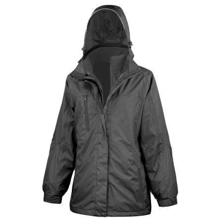 Result R400F Result Women's 3-in-1 Journey Jacket Black/Black