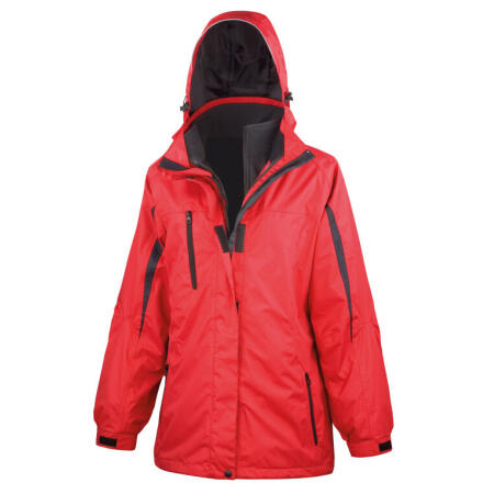 Result R400F Result Women's 3-in-1 Journey Jacket Red/Black