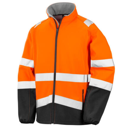 Result Safeguard R450X Result Safeguard Printable Safety Softshell Fluorescent Orange/Black