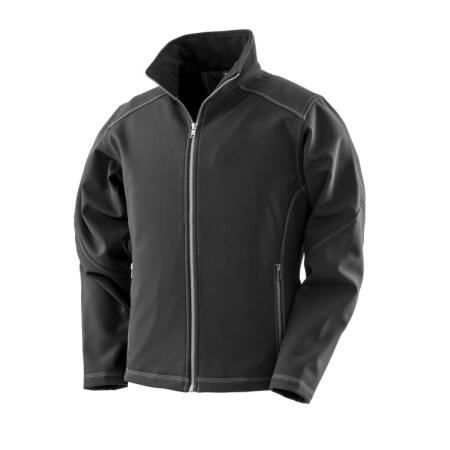 WORK-GUARD by Result R455F WORK-GUARD by Result Women's Treble Stitch Softshell Black