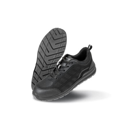 WORK-GUARD by Result R456X WORK-GUARD by Result Unisex All Black Safety Trainer Black
