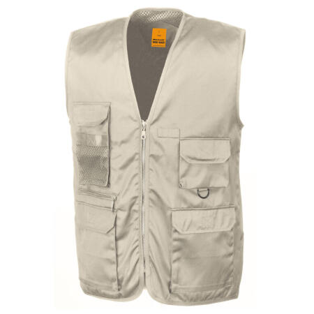 WORK-GUARD by Result R45X WORK-GUARD by Result Safari Waistcoat Camel