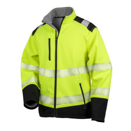 Result Safeguard R476X Result Safeguard Printable Ripstop Safety Softshell Fluorescent Yellow/Black